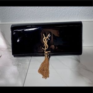 Yves Saint Laurent Monogram Kate Tassel Clutch